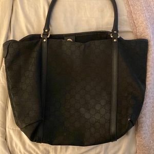 Gucci black logo bag